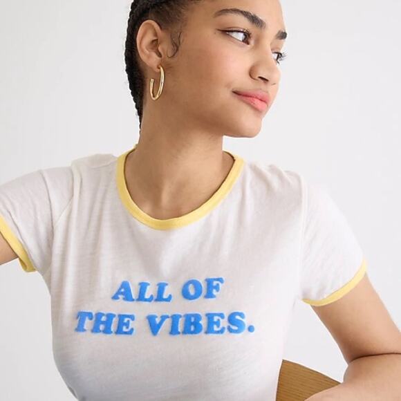J. Crew "All of the Vibes" T-shirt - Picture 4 of 9